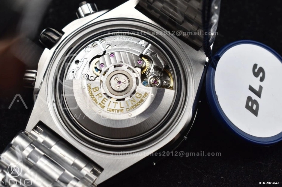 B01 Edition 1:1 BLSF 44mm Bracelet Black A SS on Sustainable Chronomat Dial 586 Best SS 0410